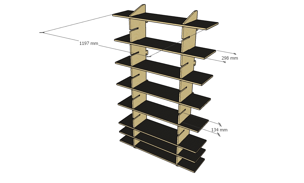 Multi Shelf Tall – Adjustable Heavy Duty Shelving - product image